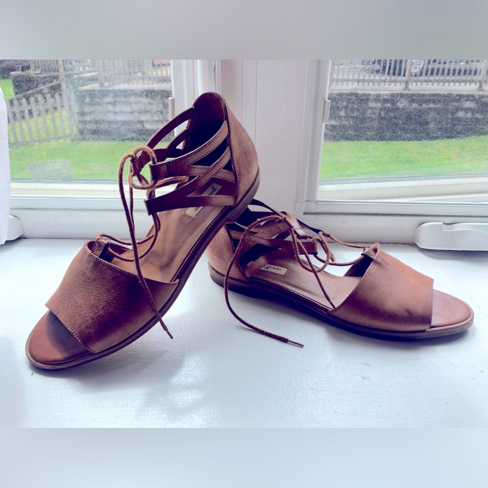 Paul green Italian leather lace up sandals.